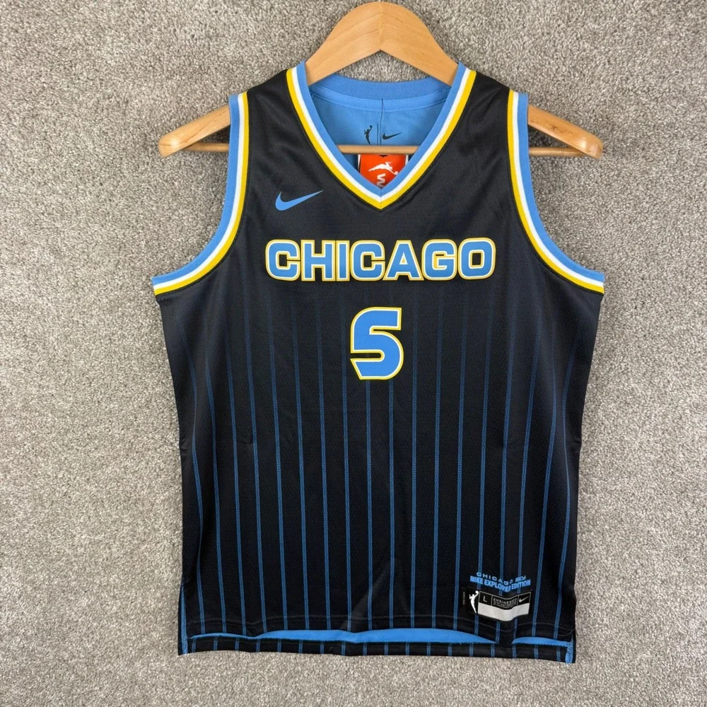 Nike Chicago Sky Angel Reese #5 Explorer Edition WNBA Jersey Youth Large NEW